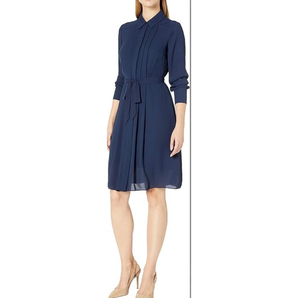 Nanette Lepore Dresses & Skirts - Nanette Nanette Lepore Women's Pleated Collar Shirt Dress Sz 10 * ND02